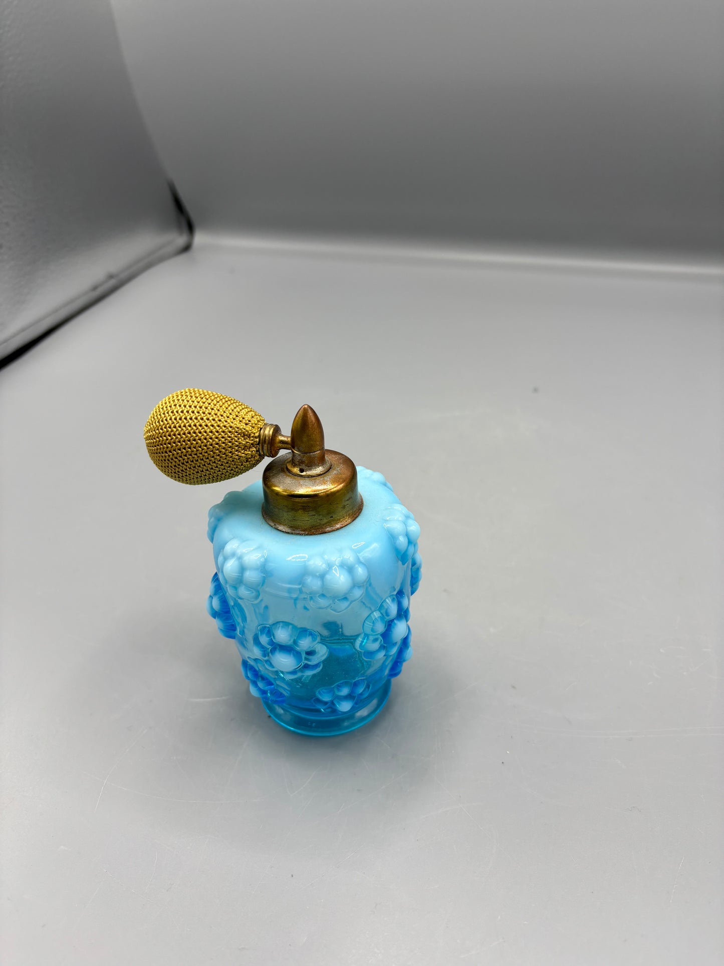 Vintage Fenton Opalescent glass perfume atomizer