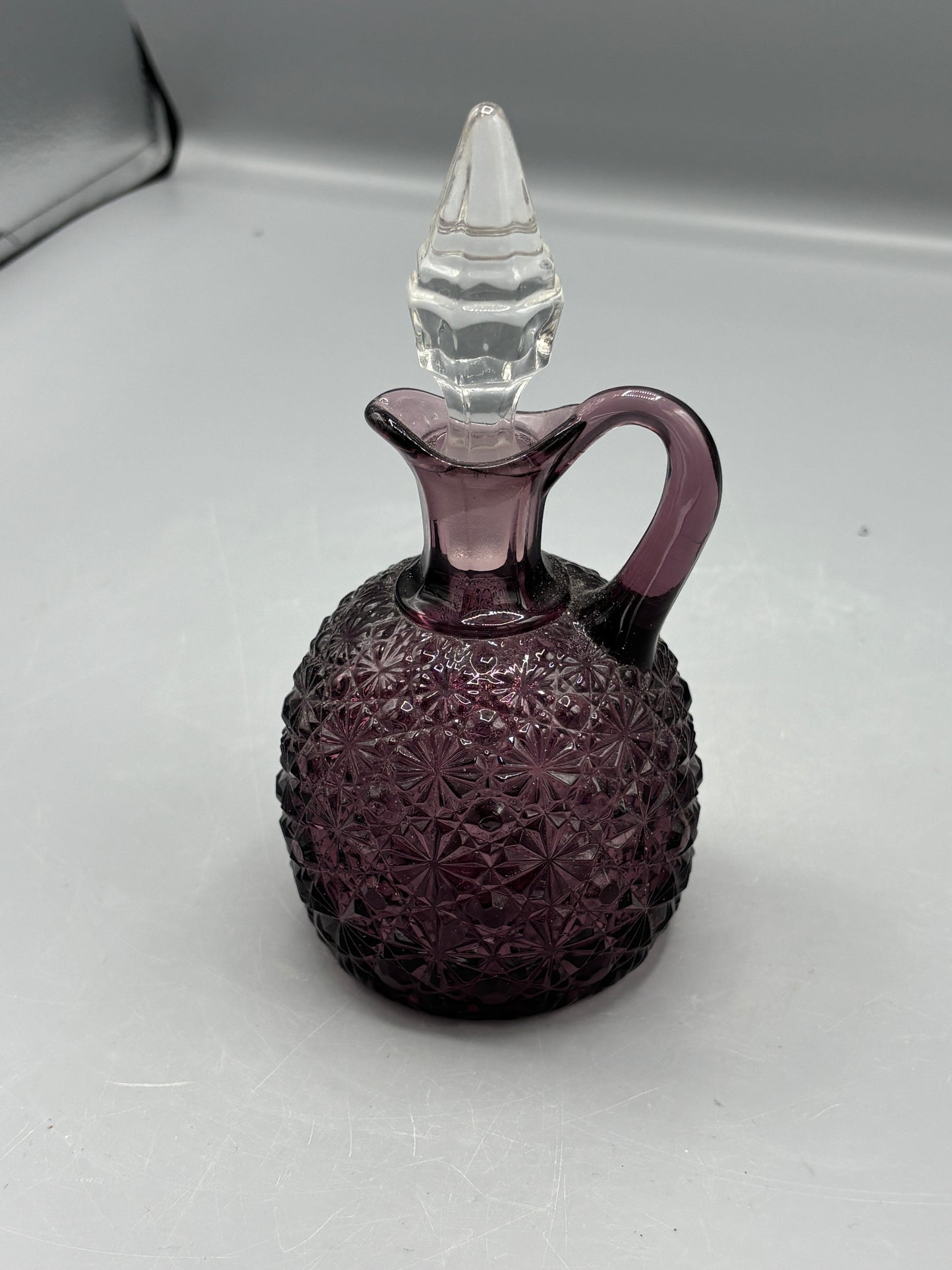 Vintage Amethyst L.G. Wright cruet