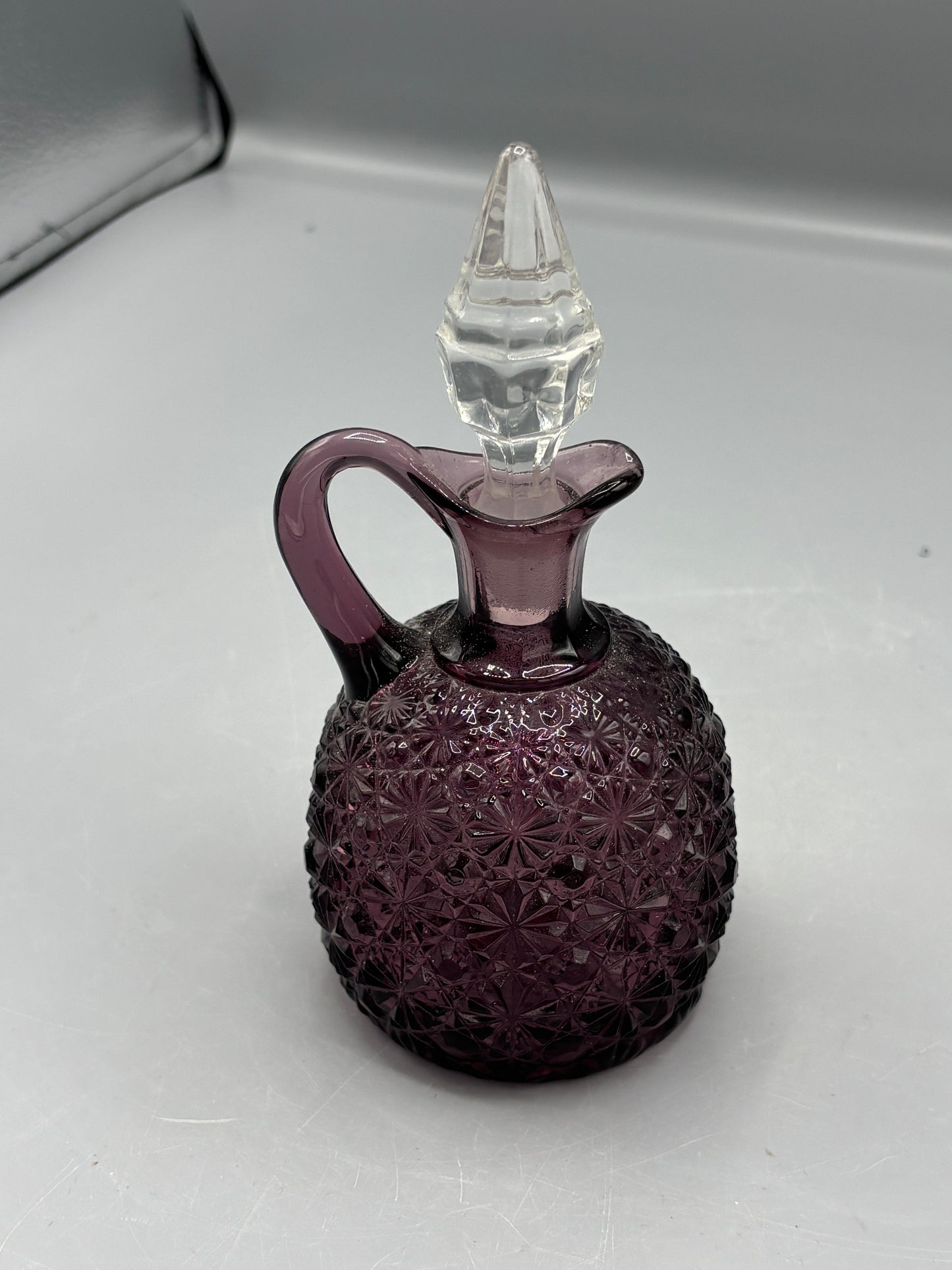 Vintage Amethyst L.G. Wright cruet