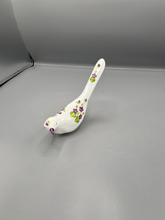 Fenton hand painted glass bird