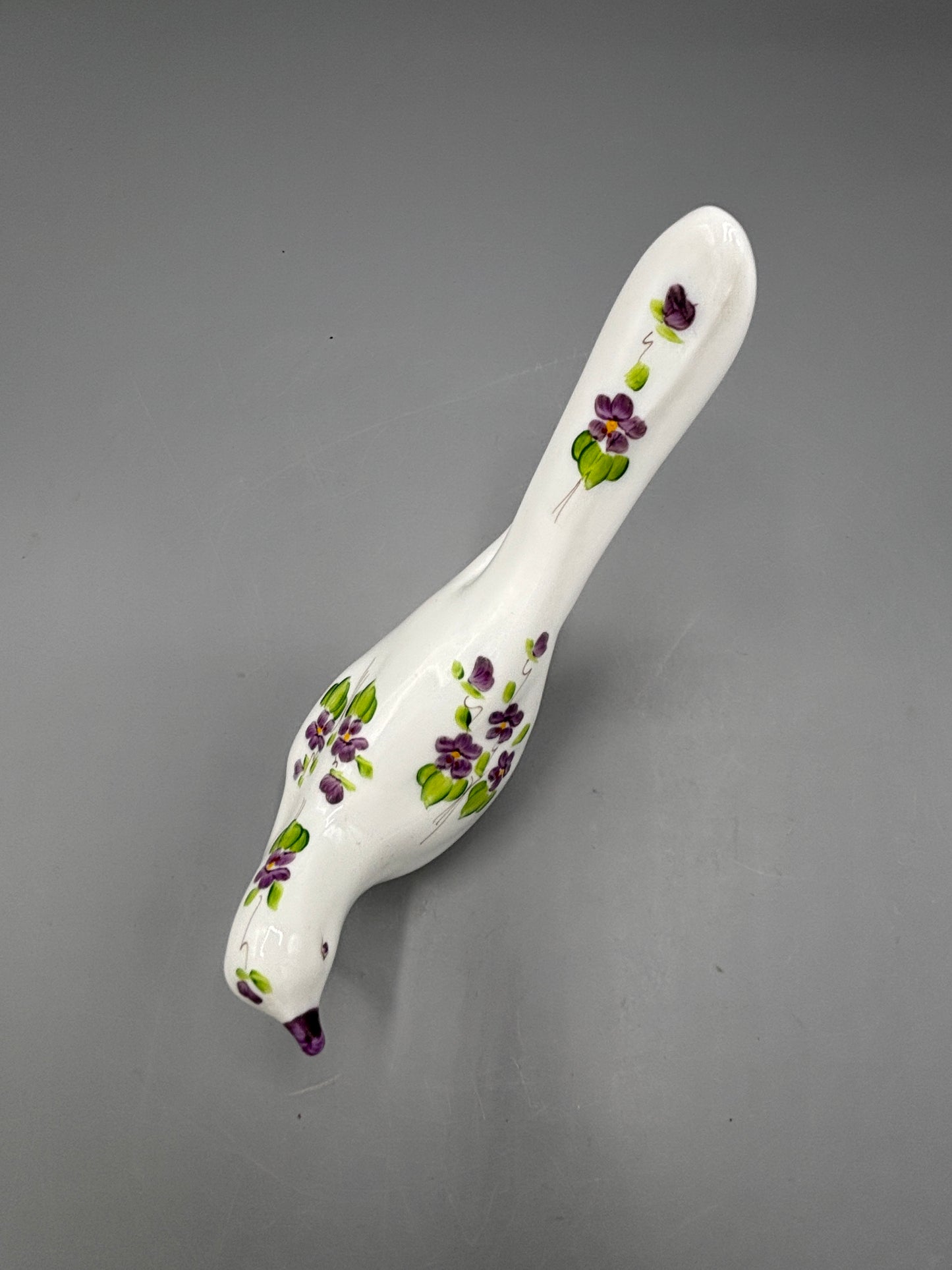 Fenton hand painted glass bird