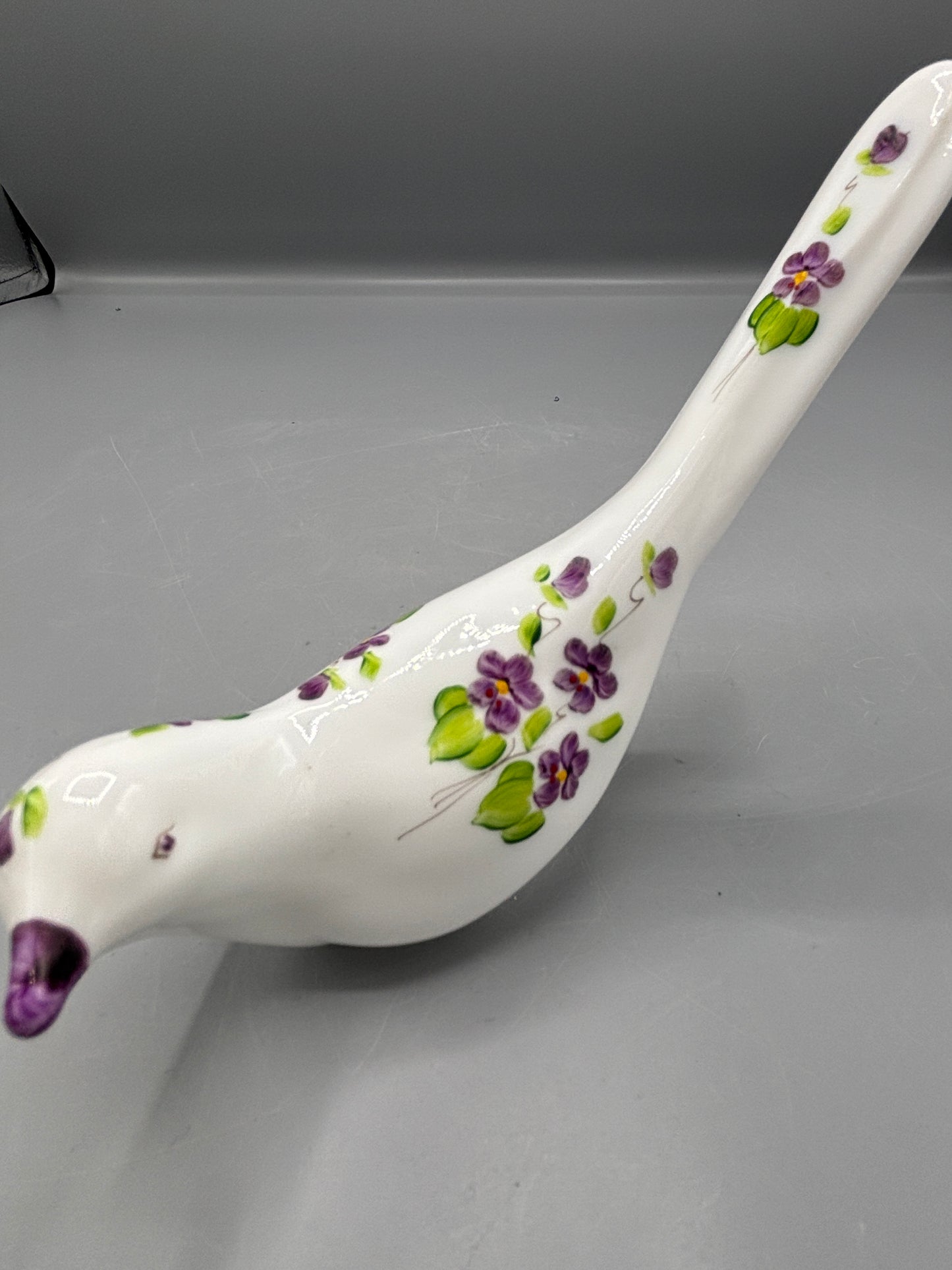 Fenton hand painted glass bird
