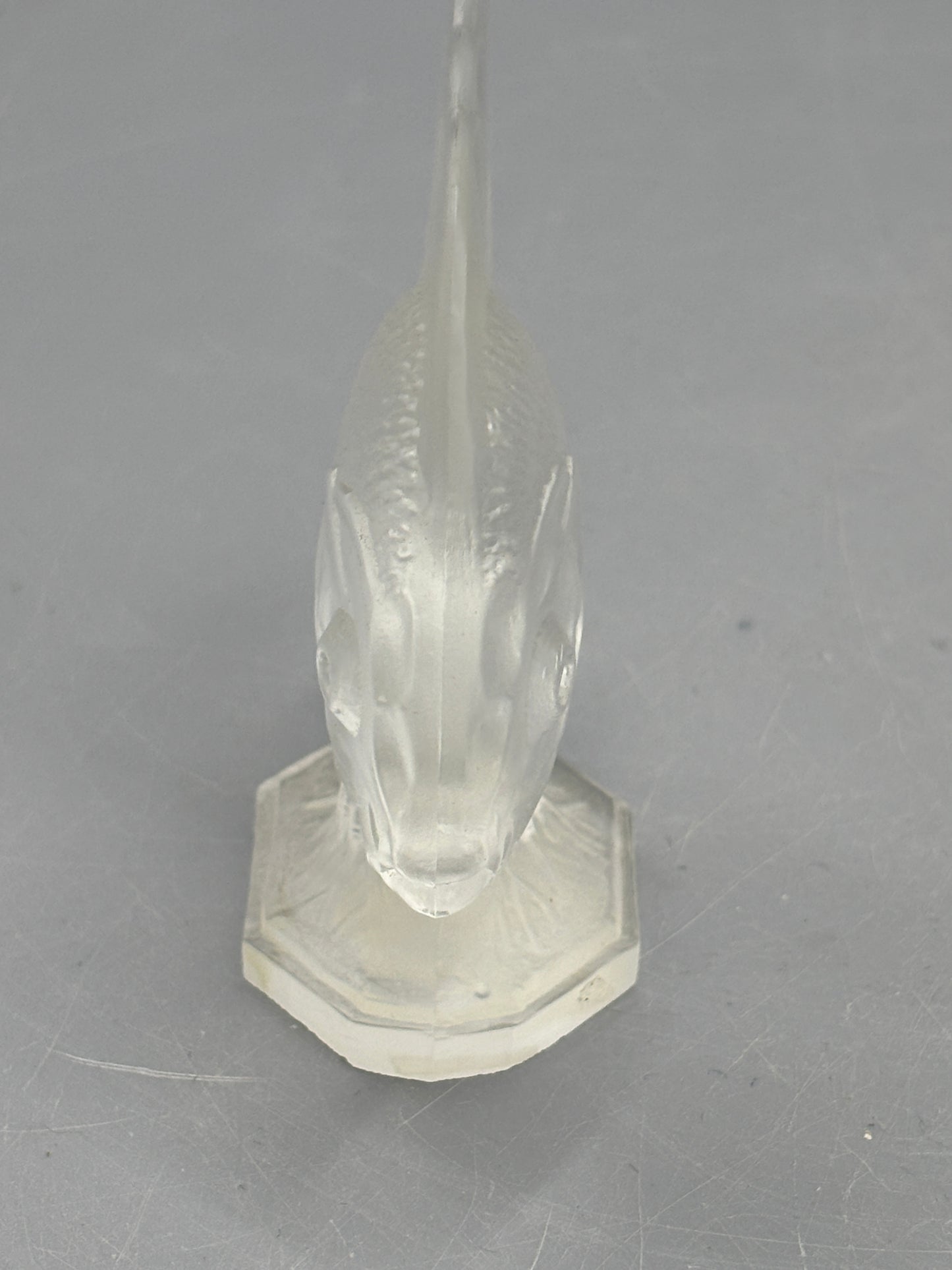 Vintage Fenton frosted glass Angel fish