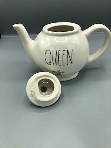 Rae Dunn Queen teapot