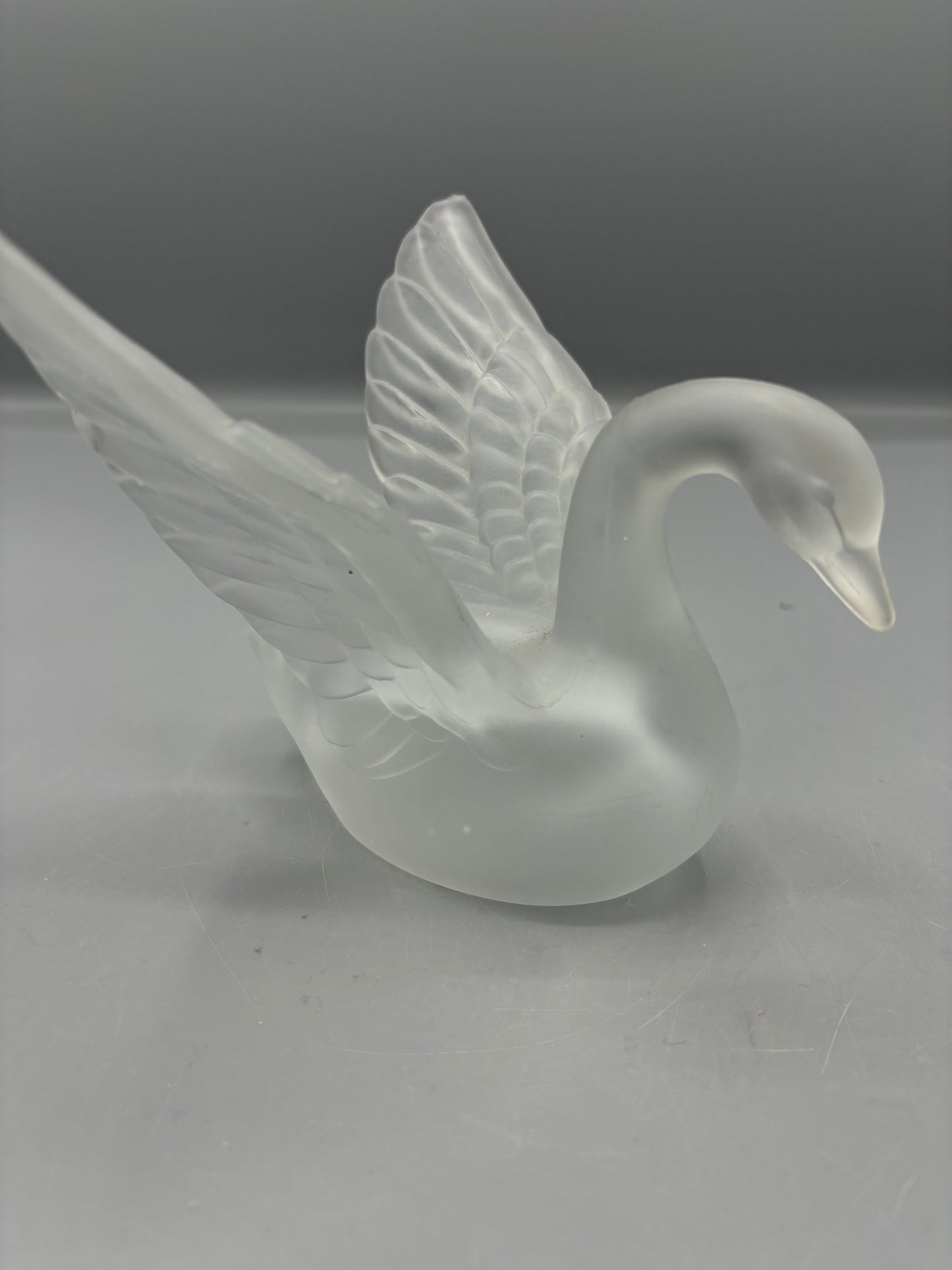 Vintage satin frost Swan