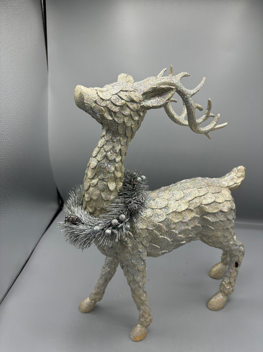 Large glitter standing deer