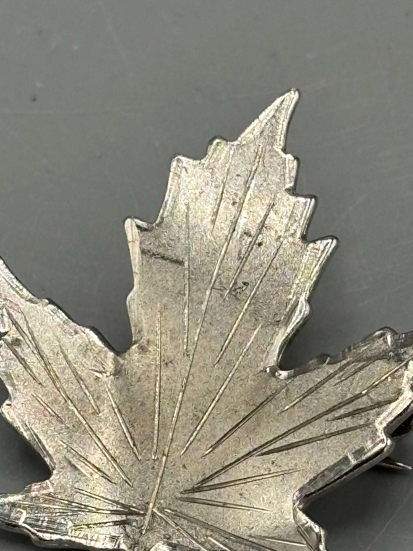 Vintage leaf brooch