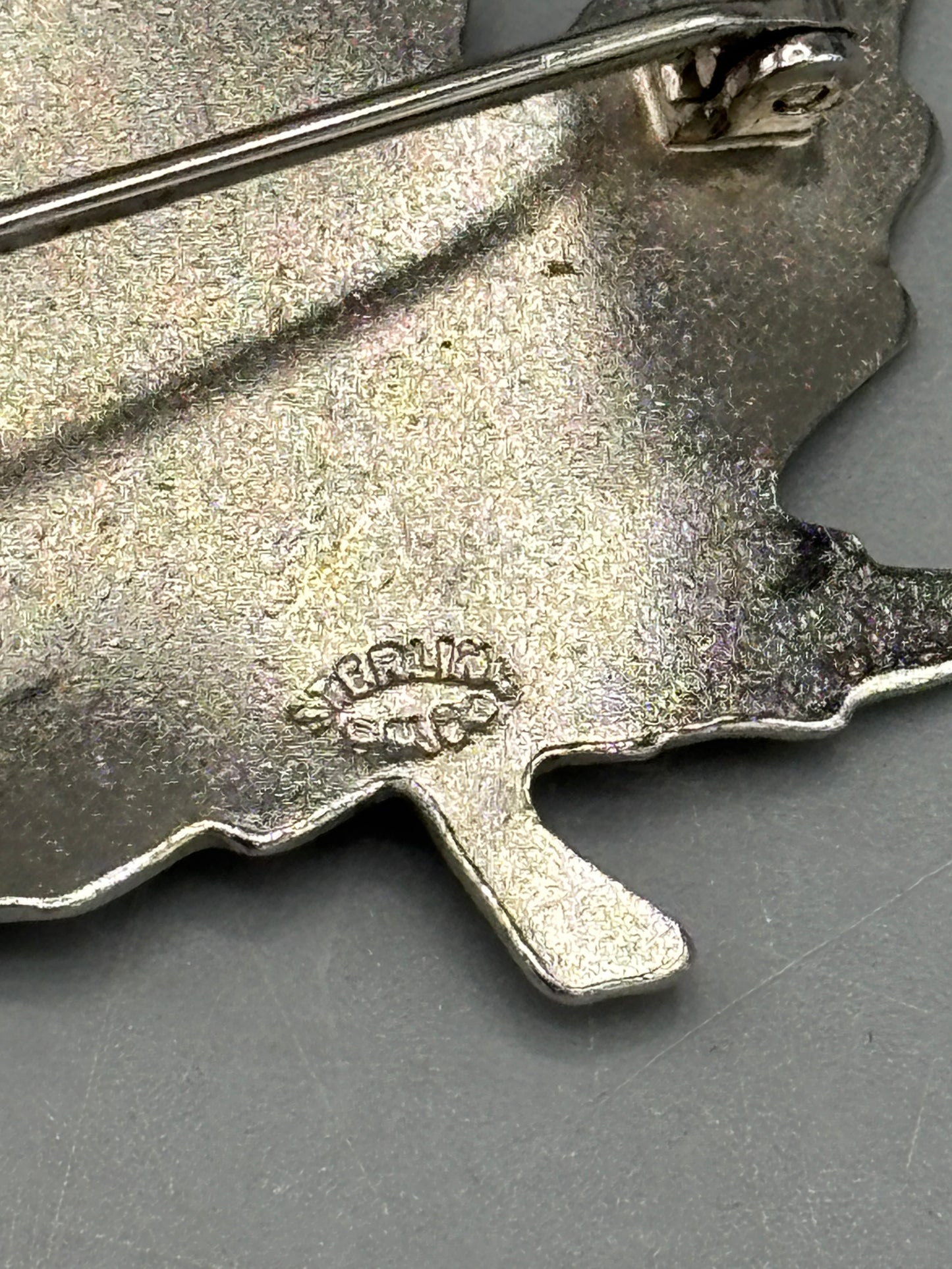 Vintage leaf brooch