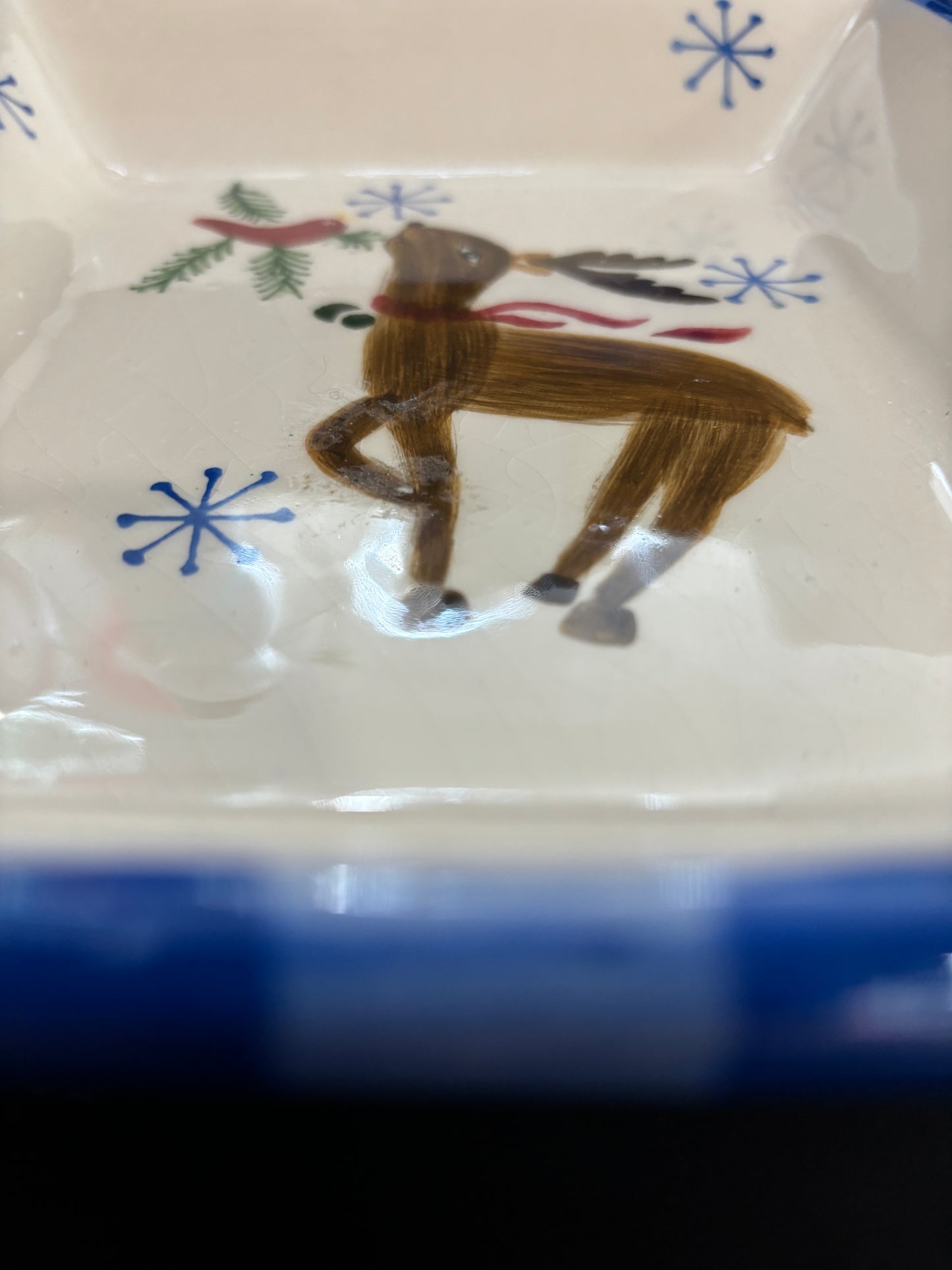 Reindeer ceramic tray