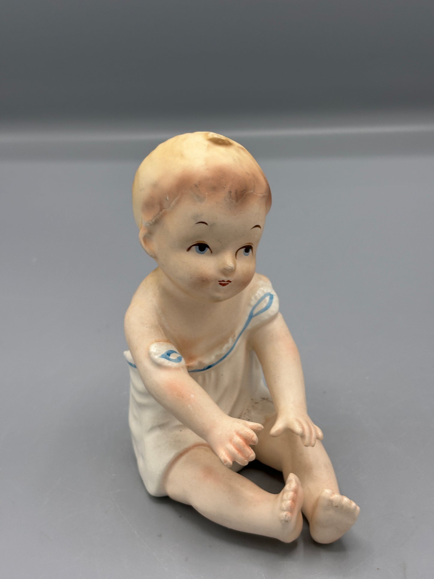 Rare Vintage Porcelain Baby Boy