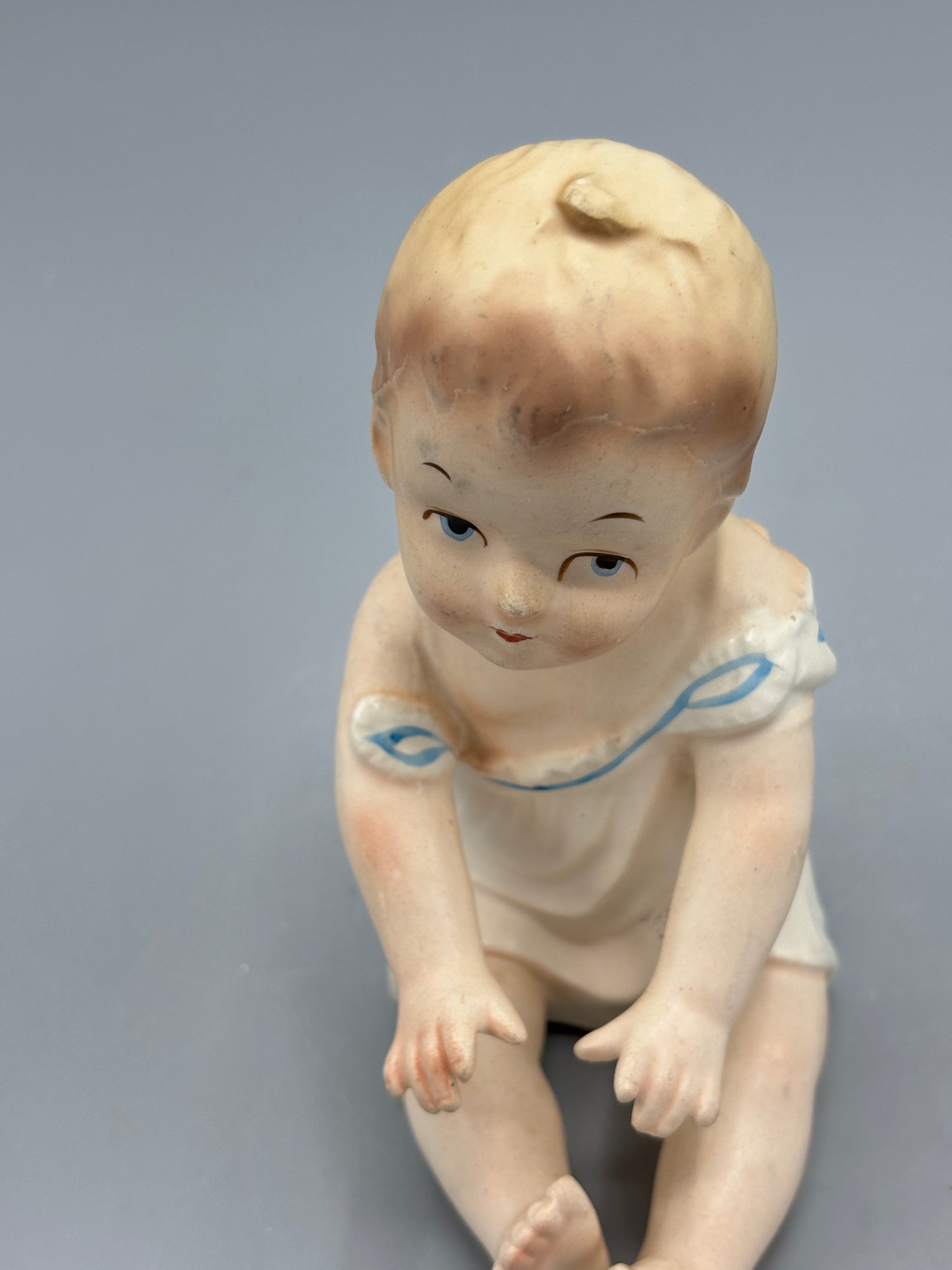 Rare Vintage Porcelain Baby Boy