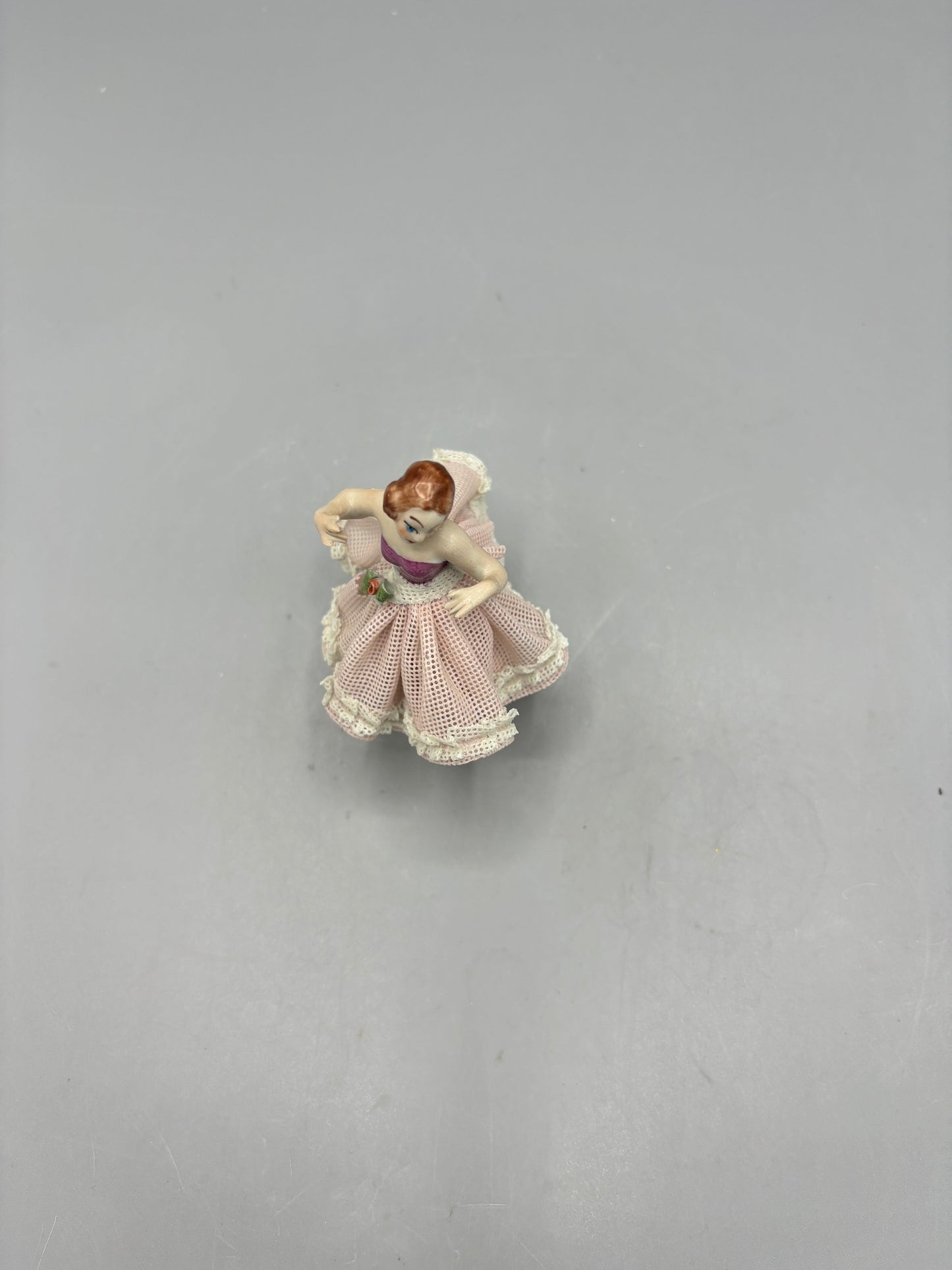 Vintage Porcelain Dresden Lace Ballerina