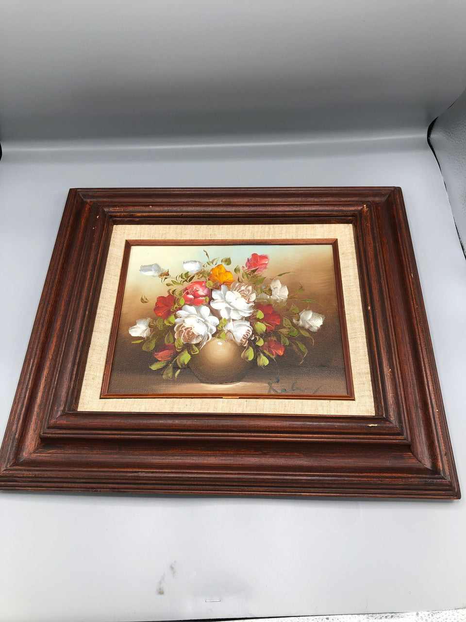 Vintage Floral  Oil Painting