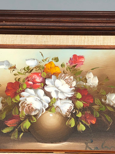 Vintage Floral  Oil Painting