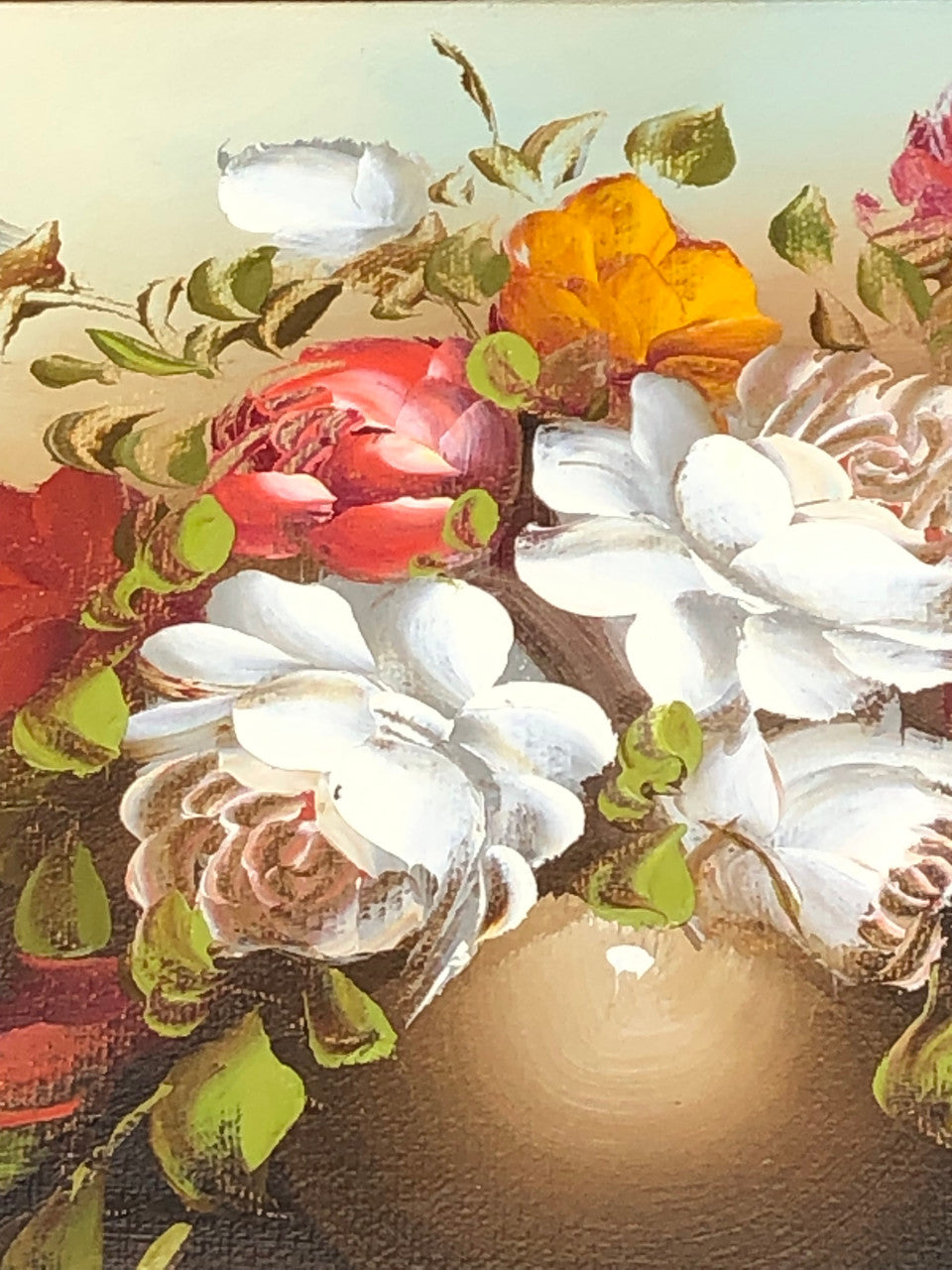 Vintage Floral  Oil Painting