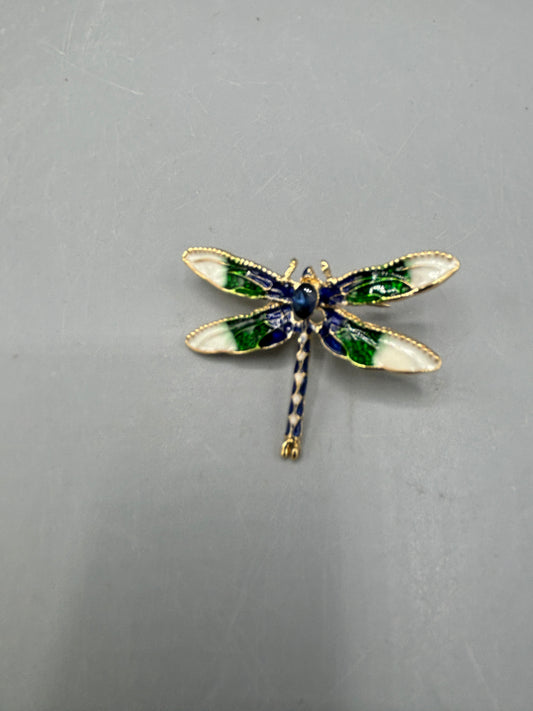 Enamel Dragonfly brooch