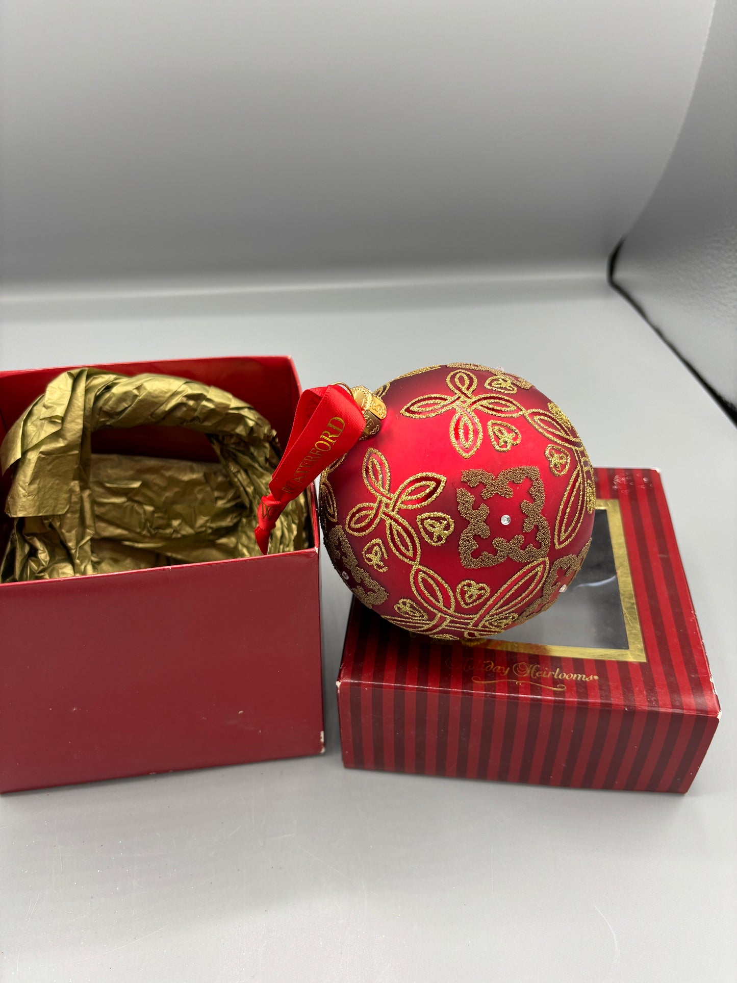 Waterford Red Ornament