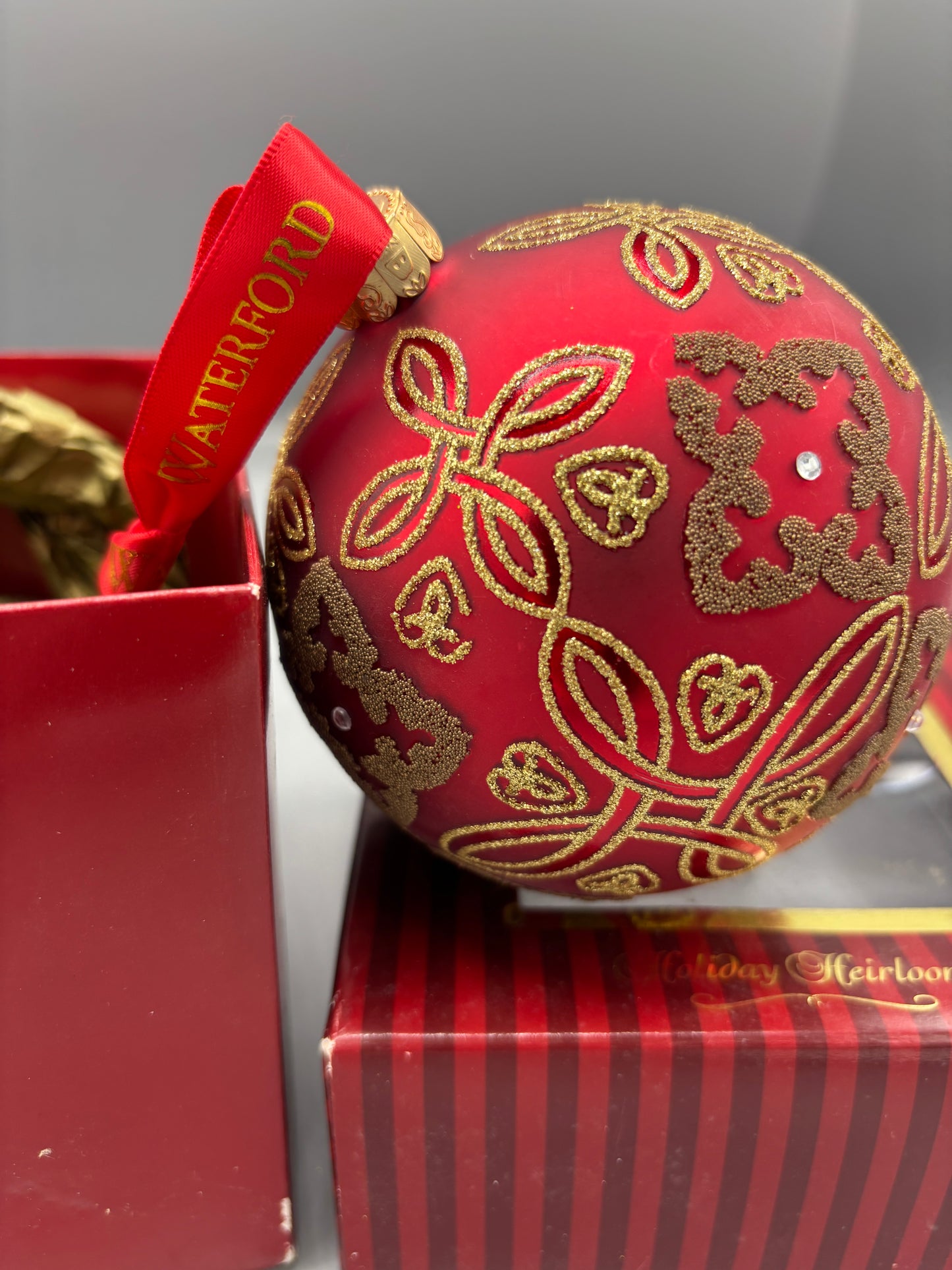 Waterford Red Ornament