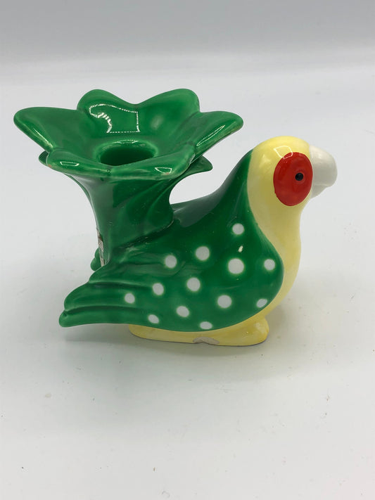 Fitz and Floyd 1979 Parrott Candle holder