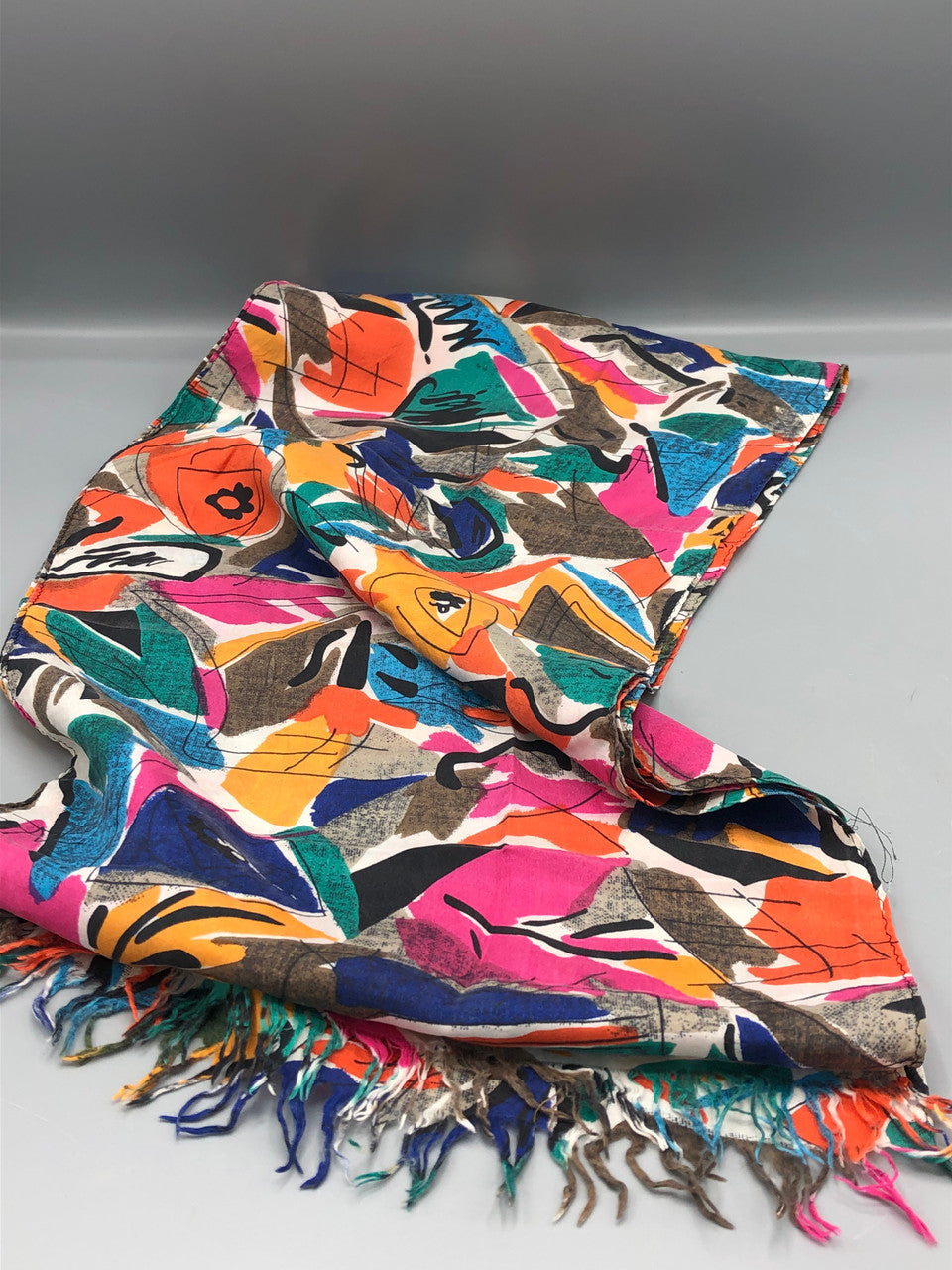 Colorful silk scarf