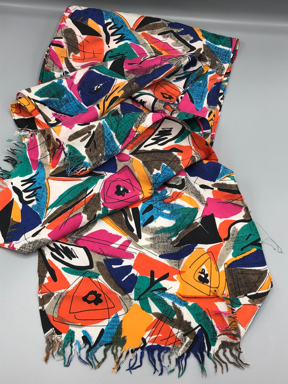 Colorful silk scarf