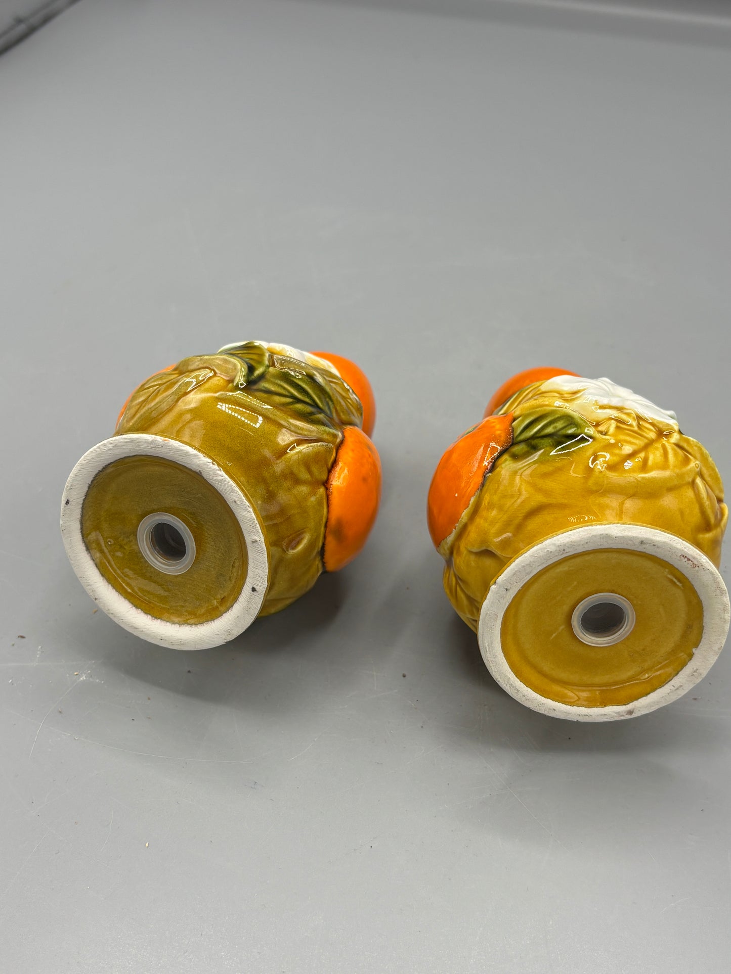 Vintage Florida Oranges & Flowers salt & Pepper