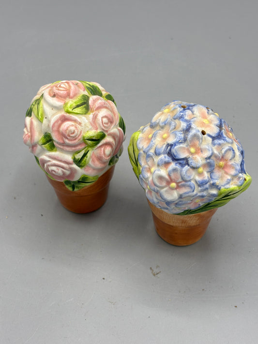 Ceramic Pink & Blue Hydrangea