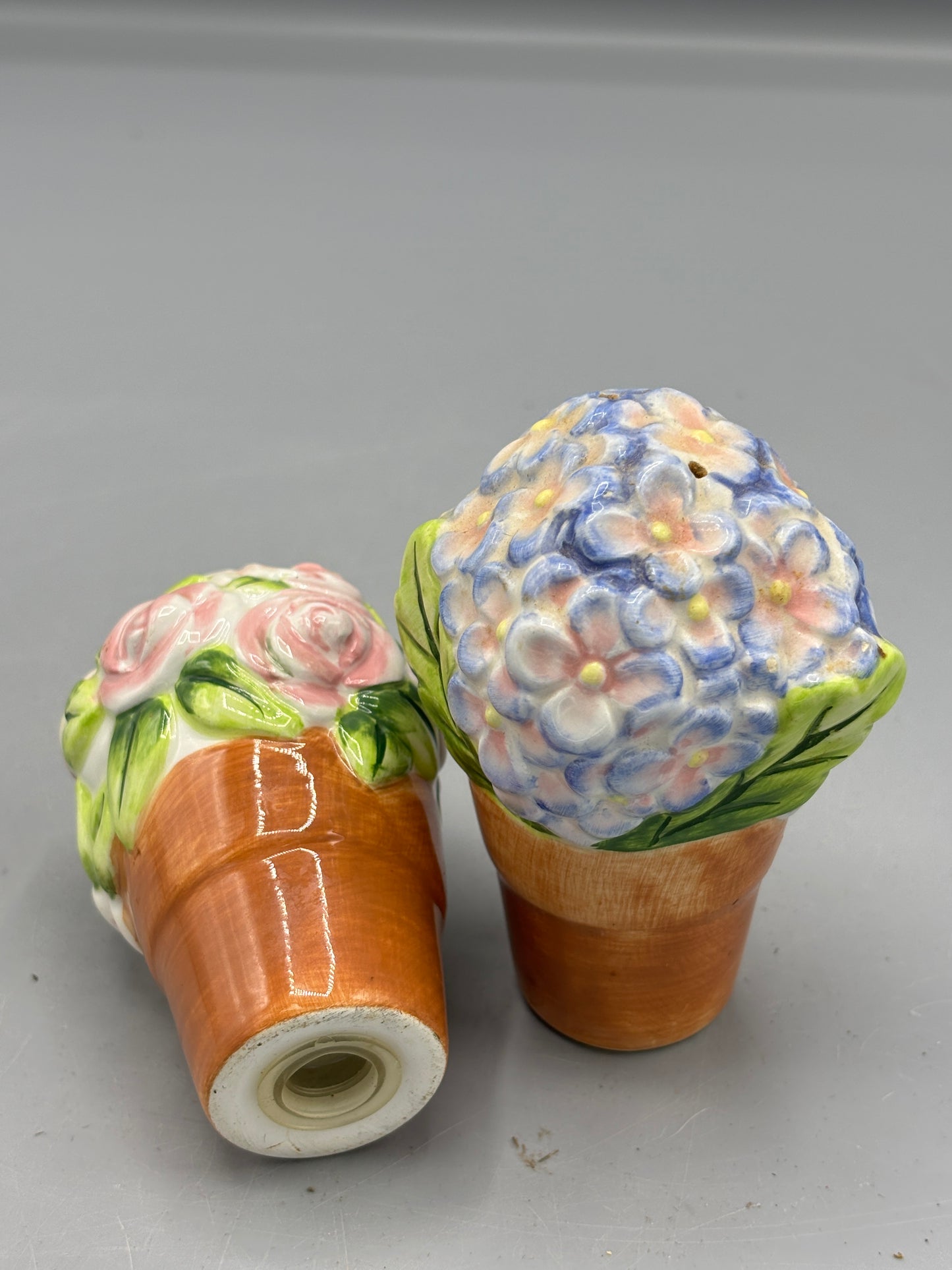 Ceramic Pink & Blue Hydrangea