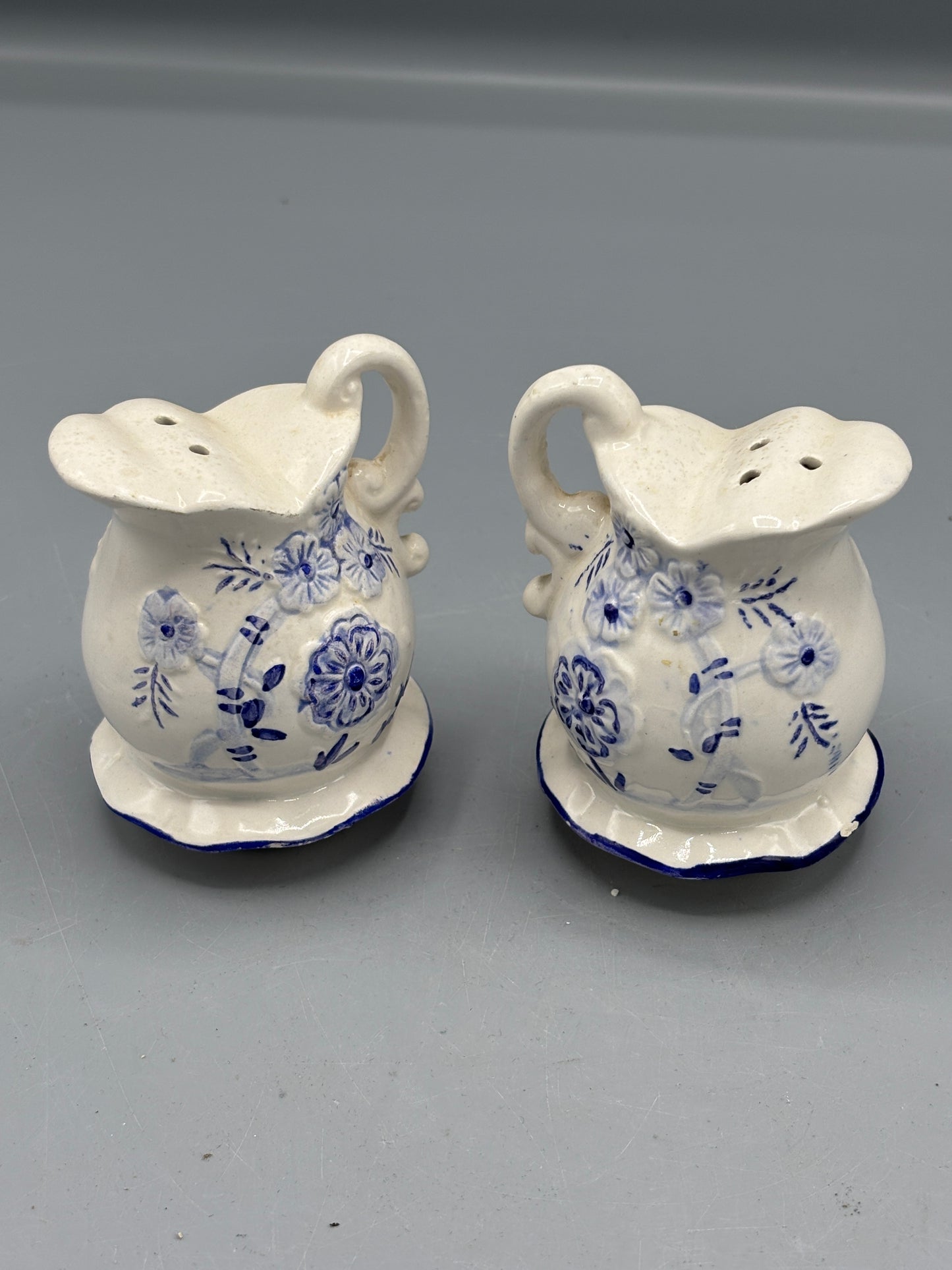 Vintage Ceramic Blue & White flower
