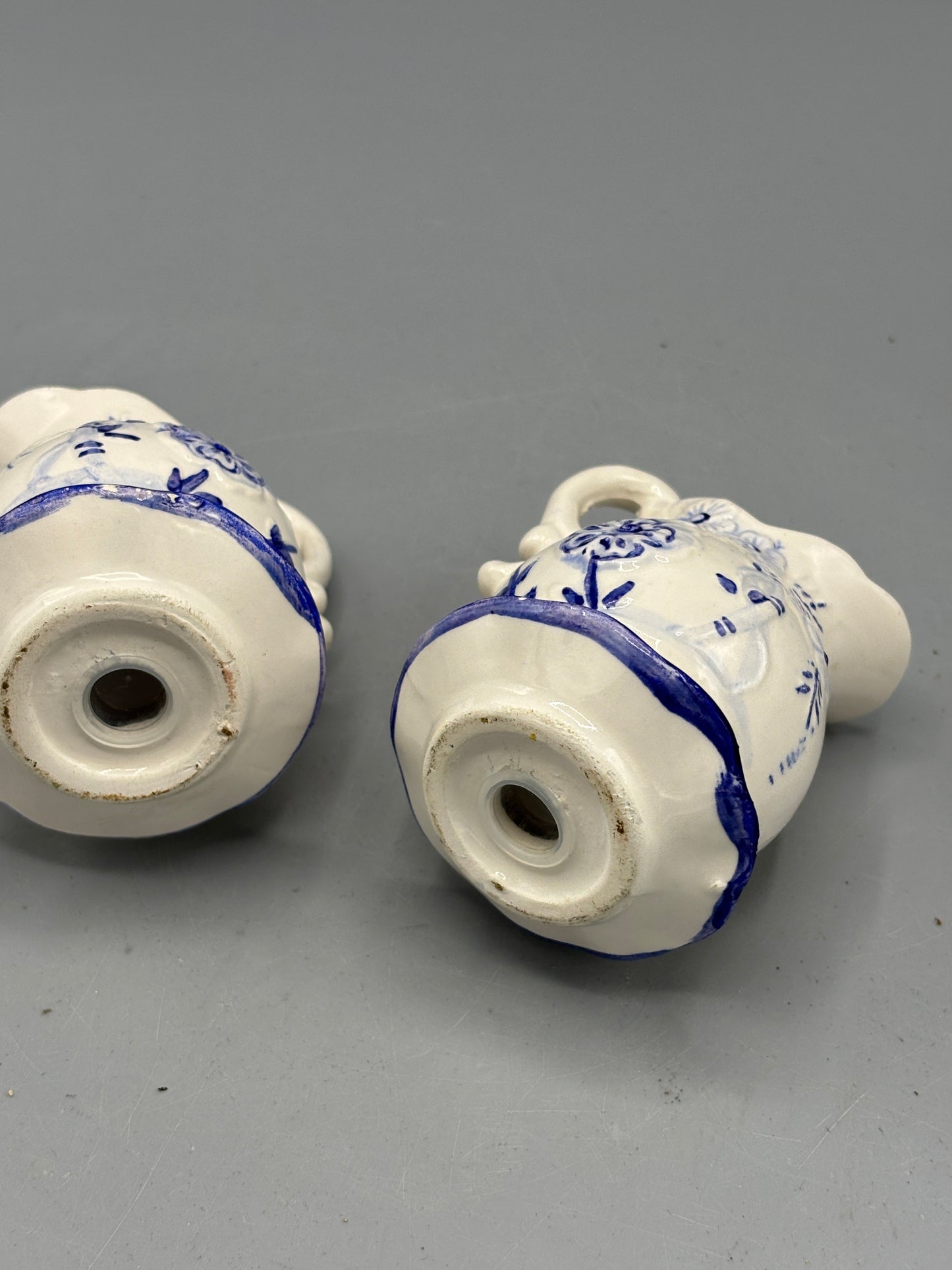 Vintage Ceramic Blue & White flower