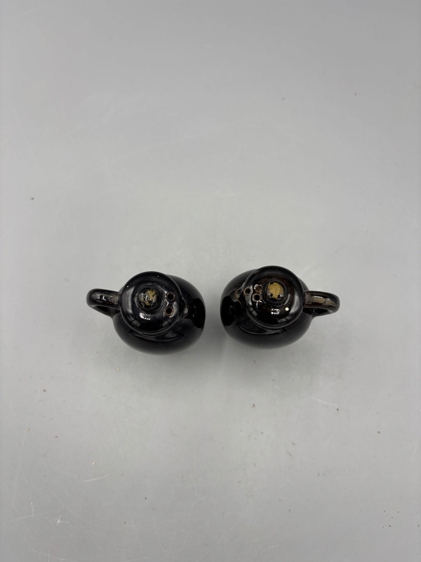 Vintage Black Pitcher salt & pepper