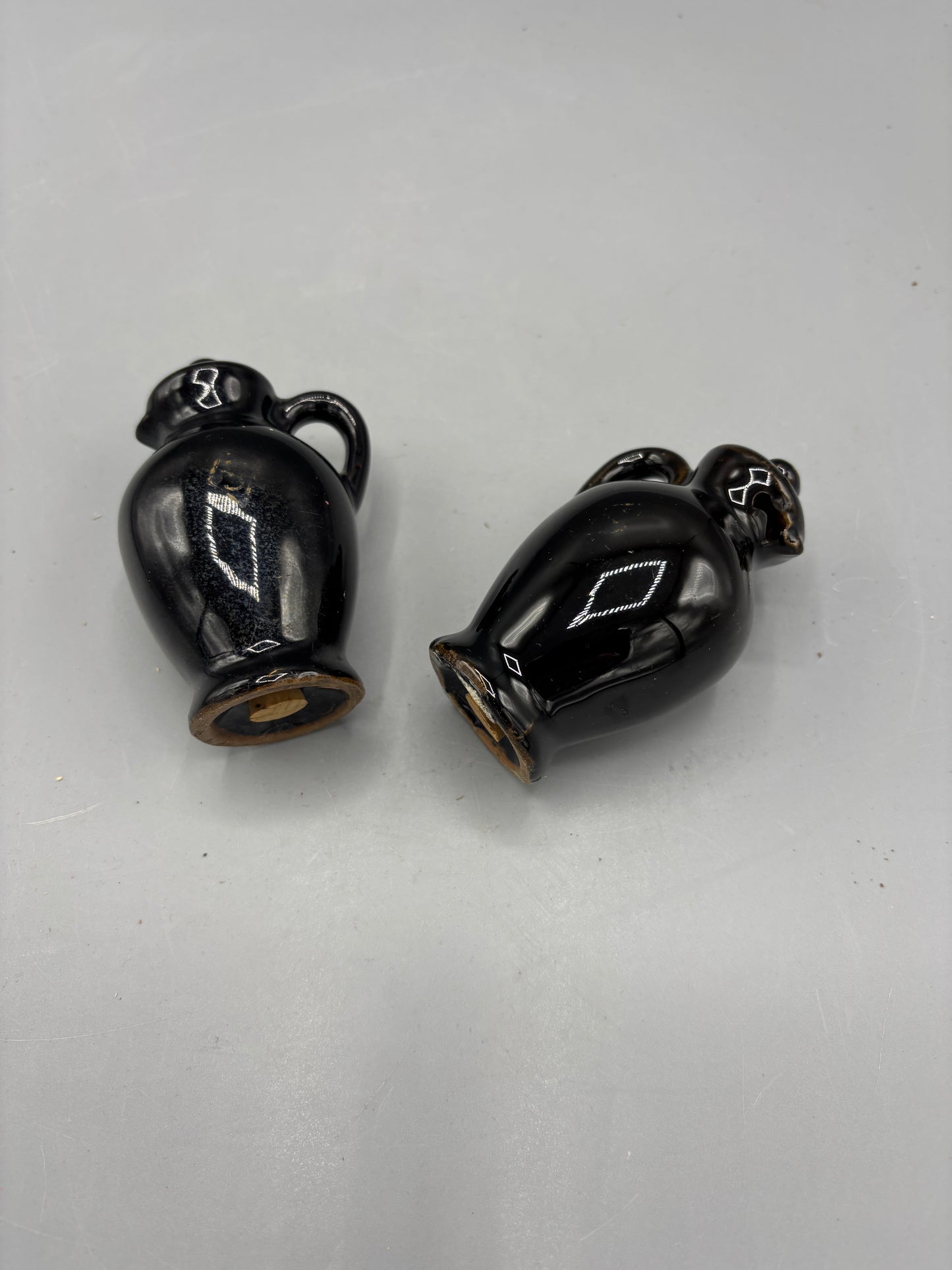 Vintage Black Pitcher salt & pepper