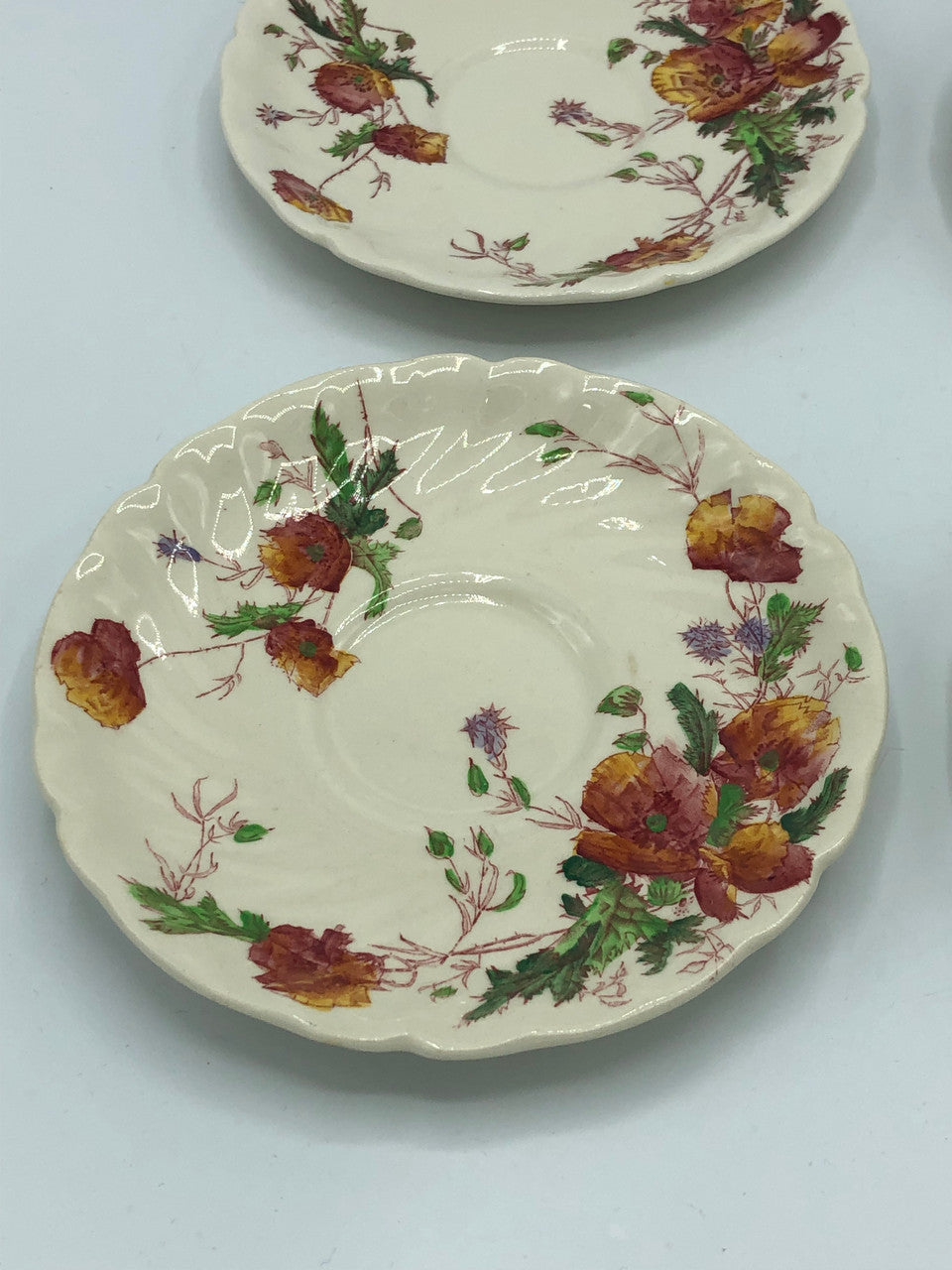 Royal Doulton Sherbourne 4 teacup plates