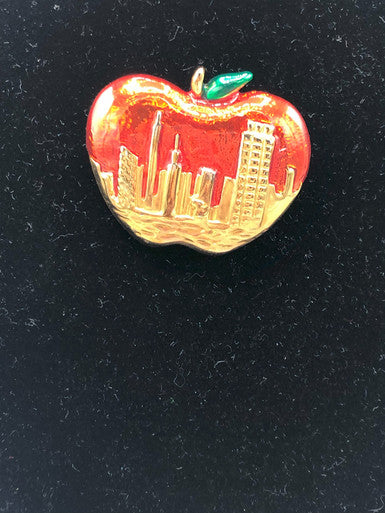 Big Apple brooch