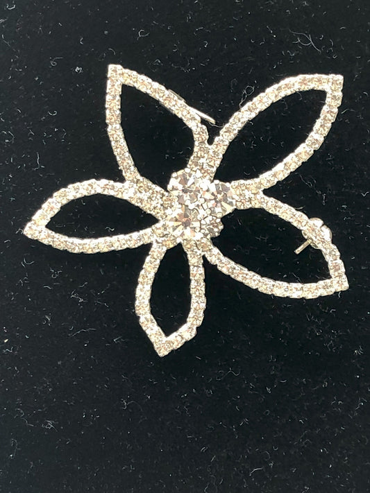 Flower Rhinestone brooch