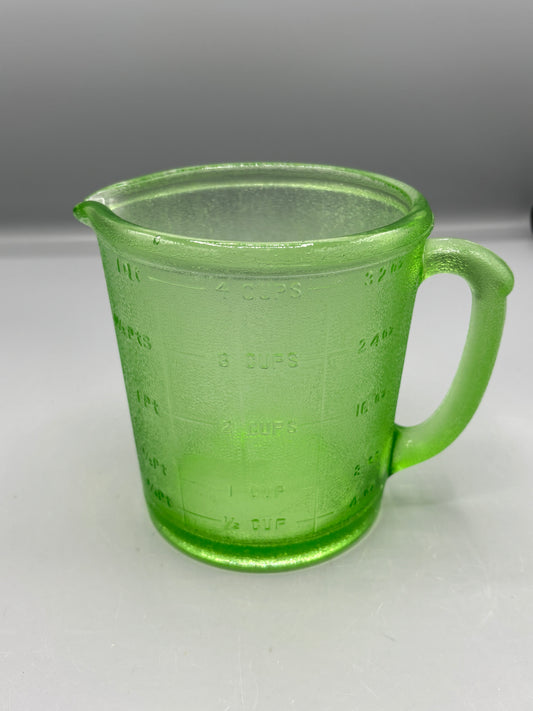 Depression green 4 cup measuring cup