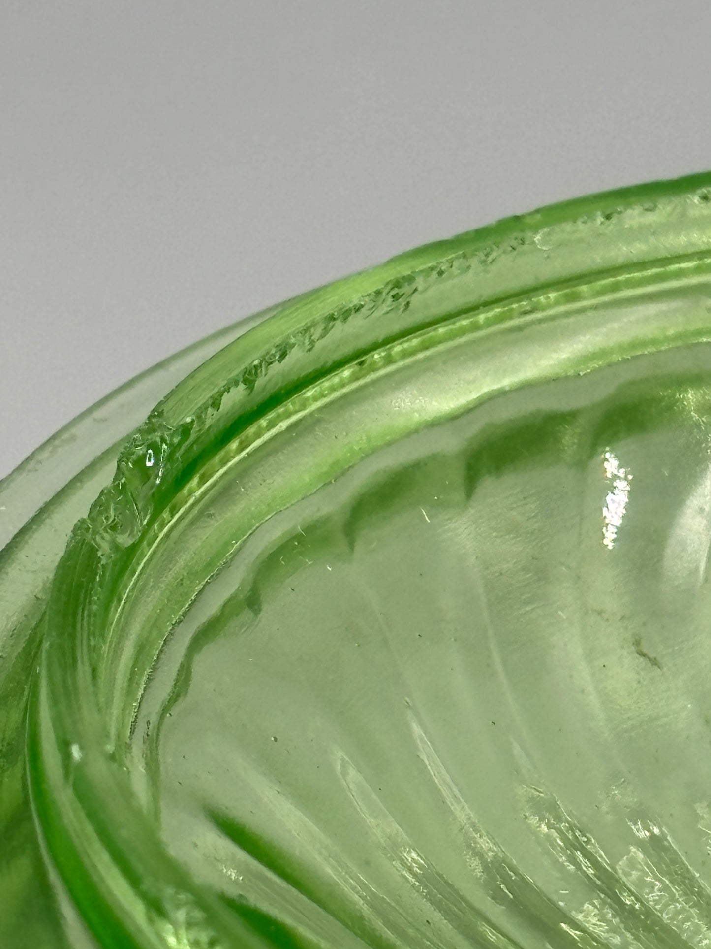 Anchor Hocking Uranium glass candy dish