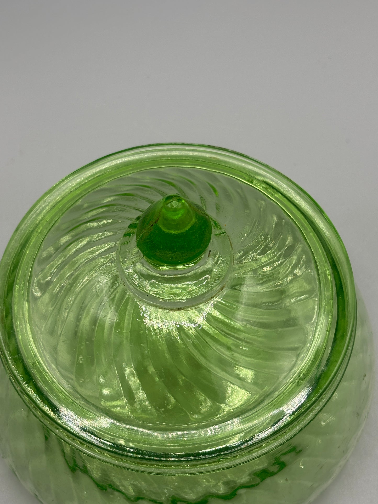 Anchor Hocking Uranium glass candy dish