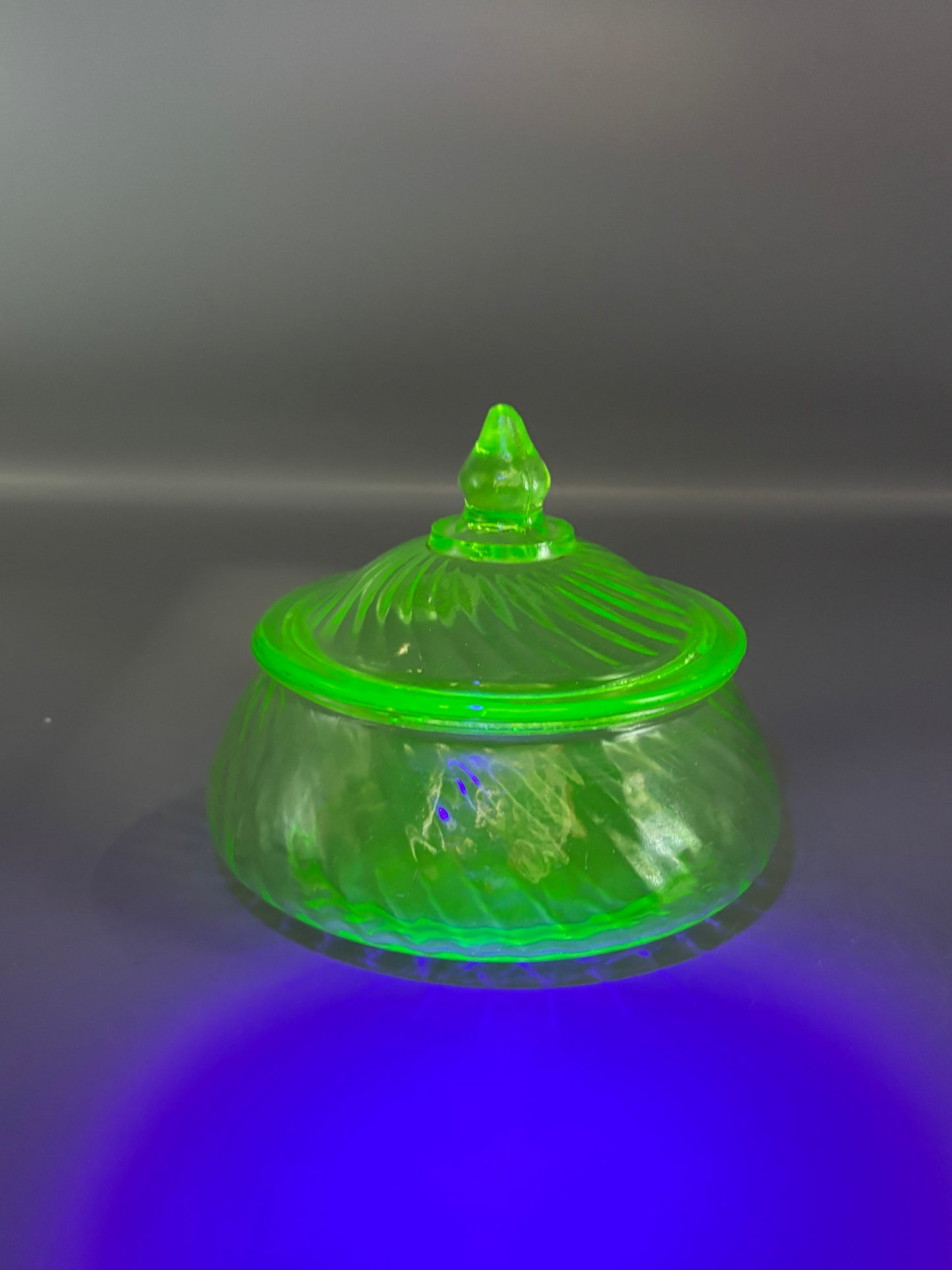 Anchor Hocking Uranium glass candy dish