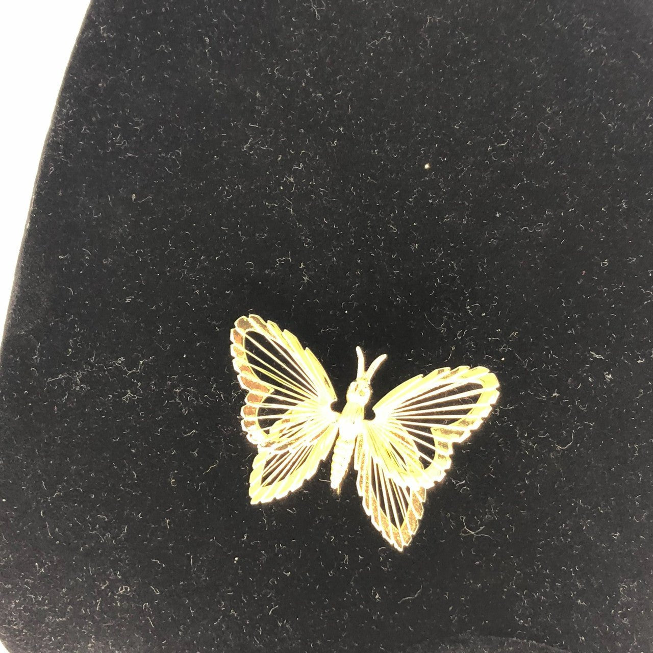 Vintage Monet gold tone butterfly pin