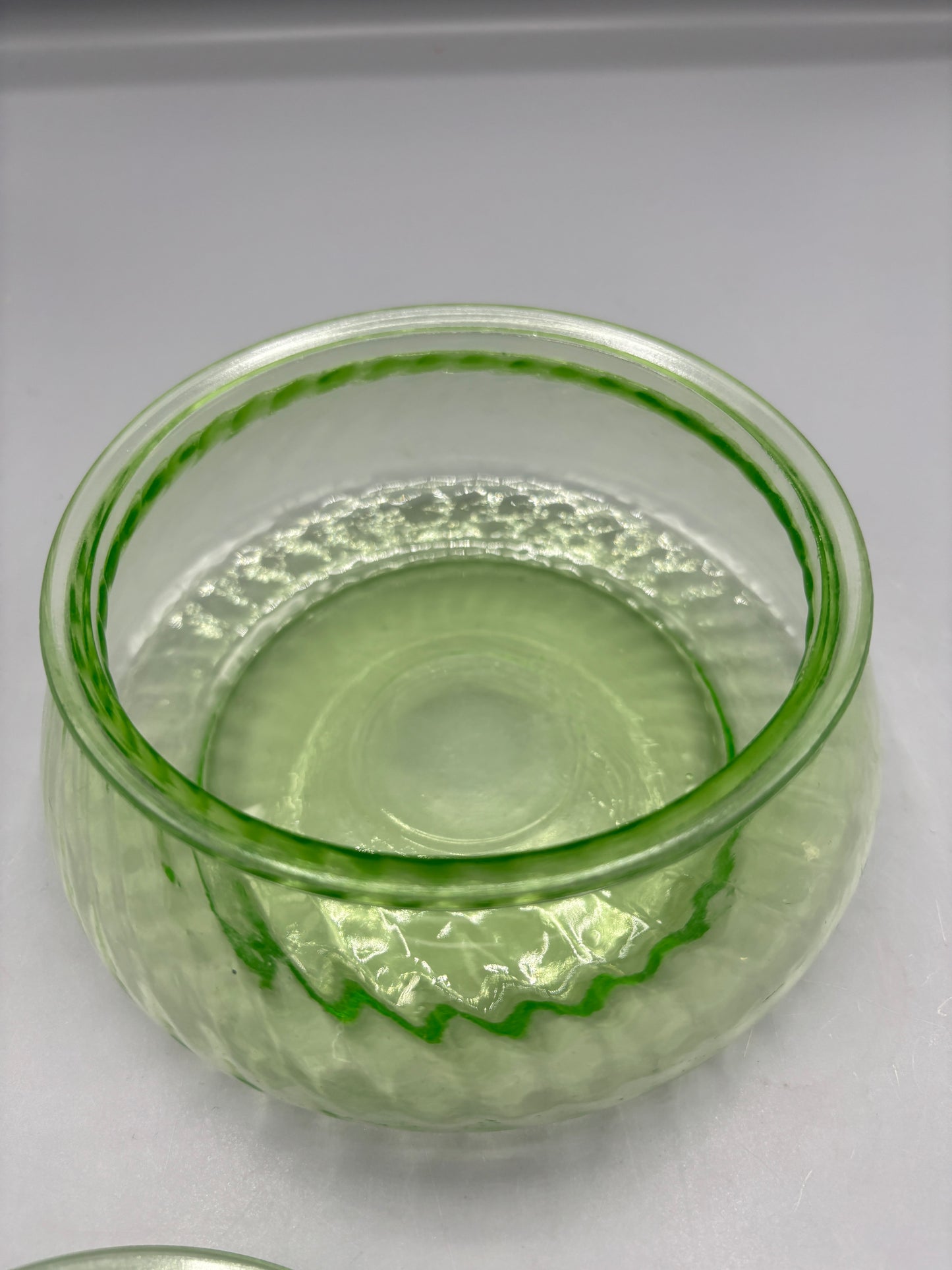 Anchor Hocking Uranium glass candy dish