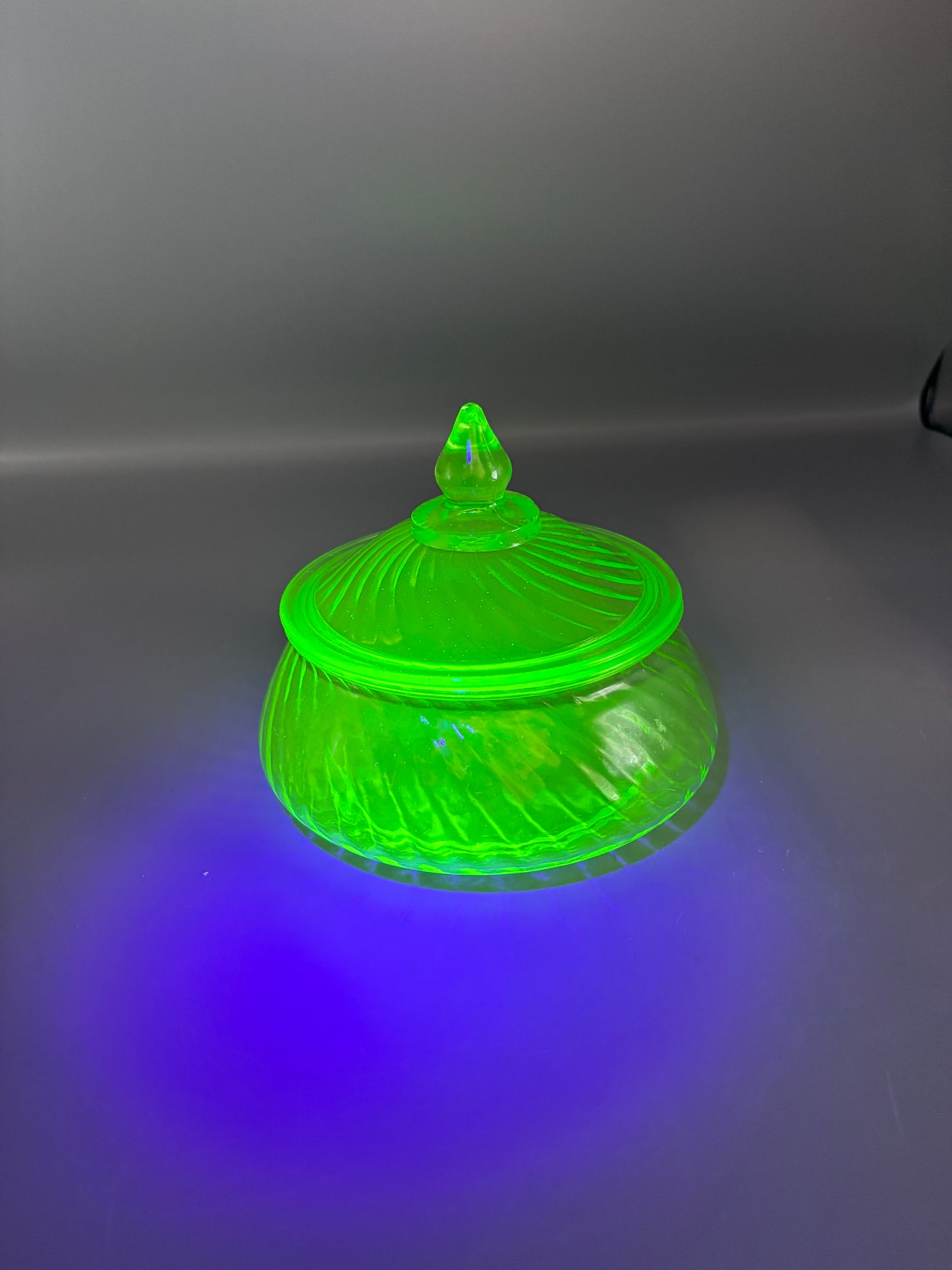 Anchor Hocking Uranium glass candy dish