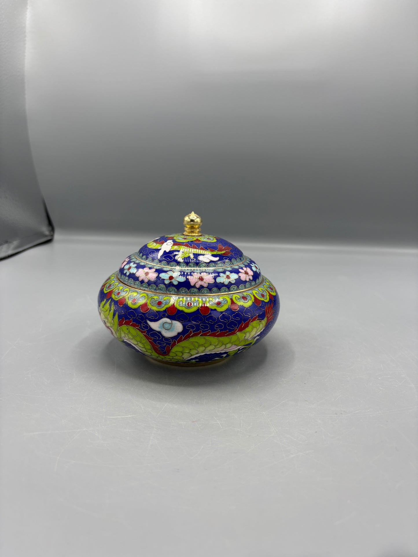 Vintage Chinese Cloisonne Enamel trinket bowl