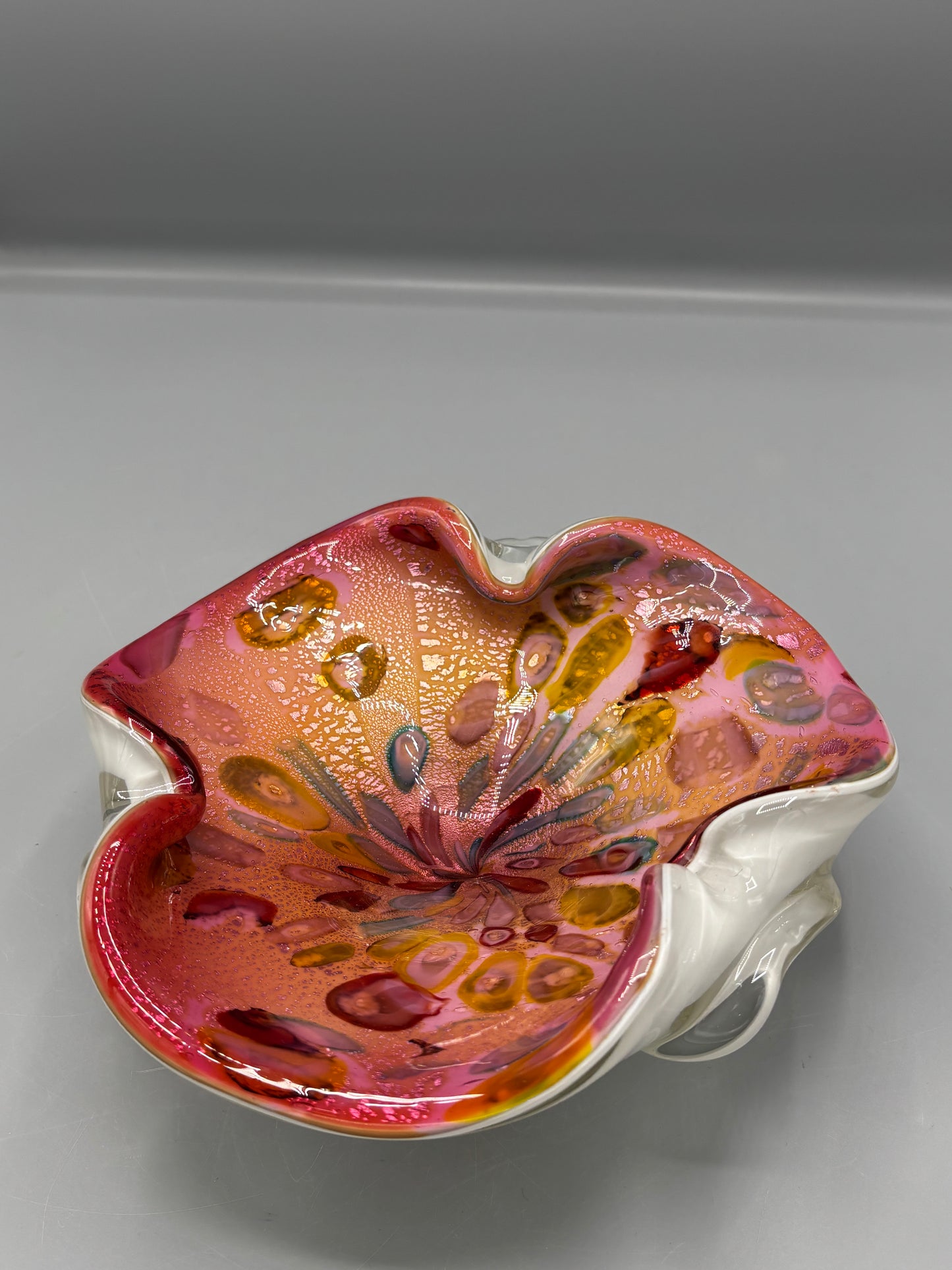 Vintage Murano glass Tutti Frutti bowl