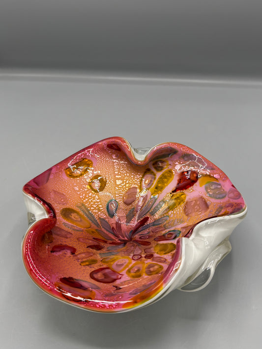 Vintage Murano glass Tutti Frutti bowl