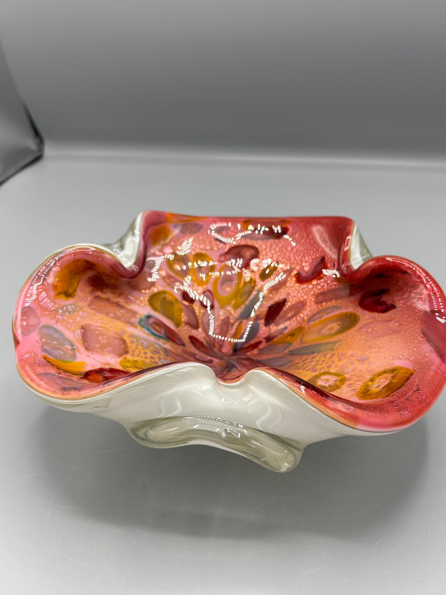 Vintage Murano glass Tutti Frutti bowl