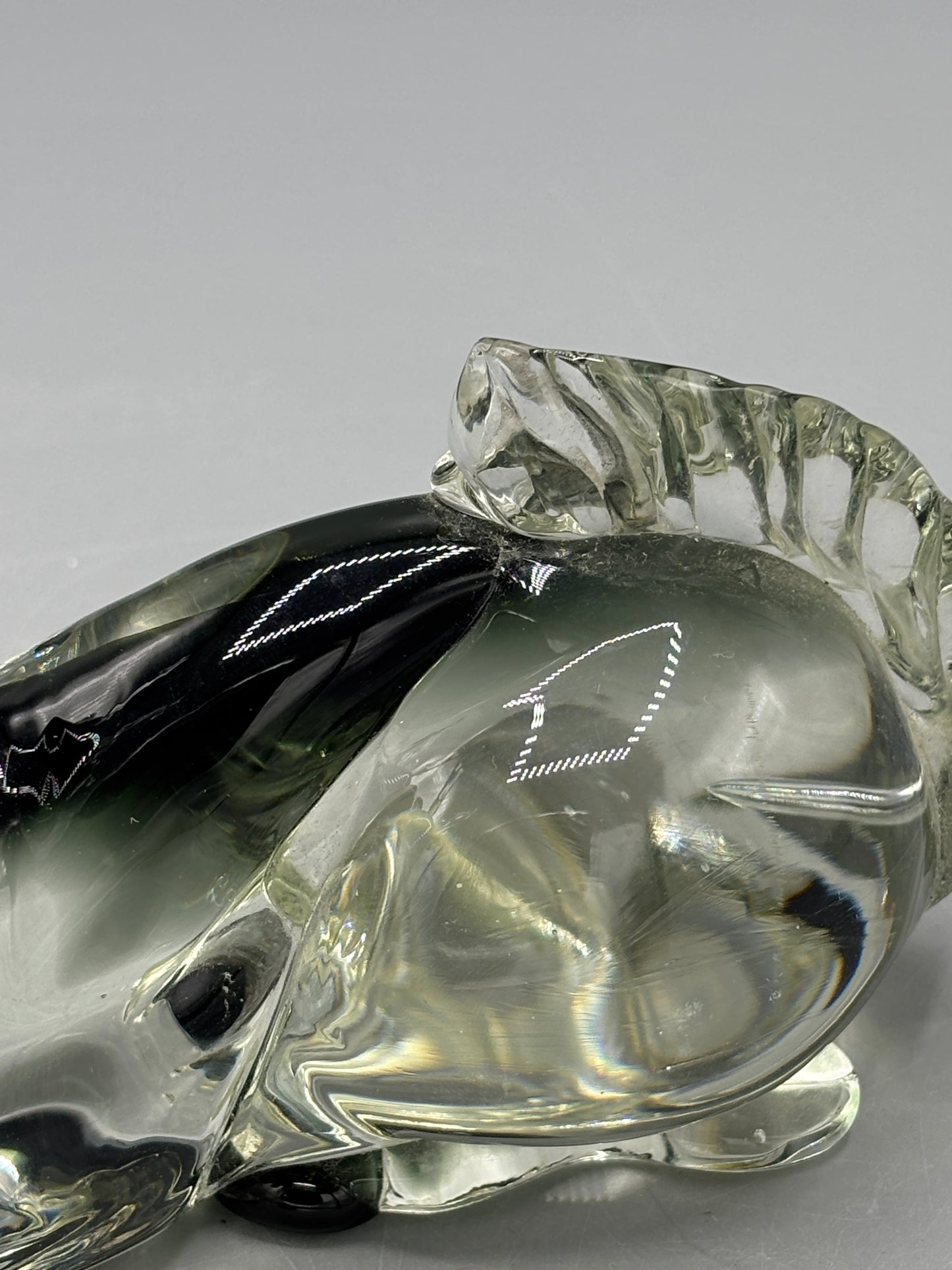 Vintage glass deer figure