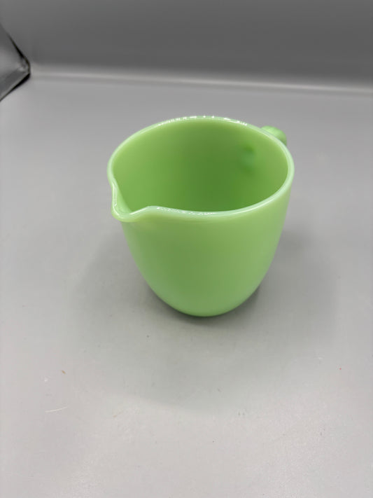 Vintage Fire King Jadeite glass small pitcher