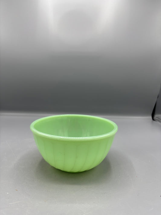 Vintage Fire King Jadeite swirl bowl
