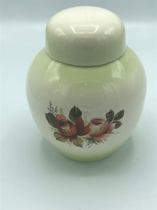 Ginger jar with Red Rose